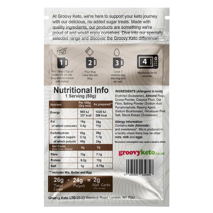 Keto Chocolate Cake Mug Mix 50g