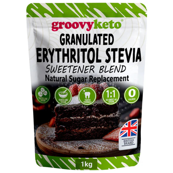 Groovy Keto Granulated Erythritol & Stevia Blend 1kg