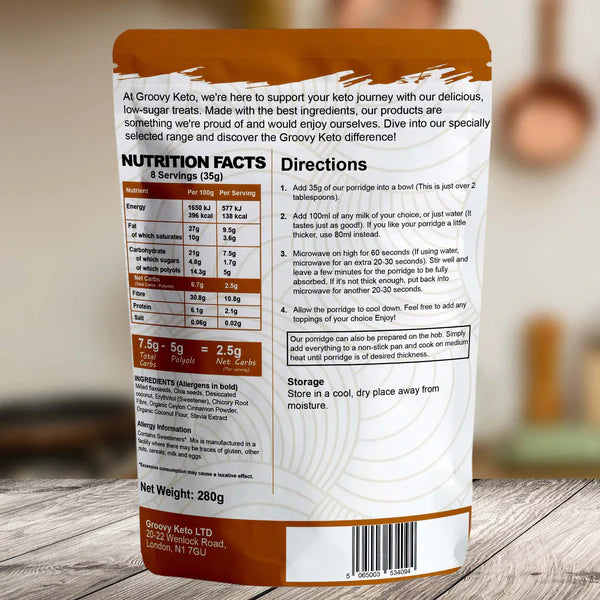 Groovy Keto Cinnamon Porridge 280g