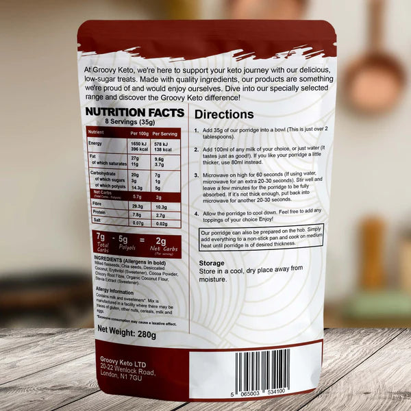 Groovy Keto Cocoa Porridge 280g