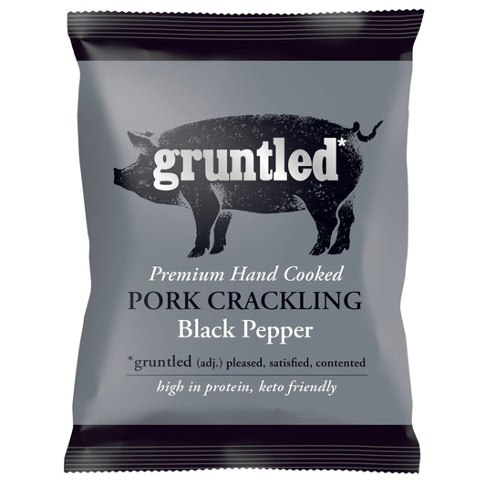 Gruntled Black Pepper Pork Crackling 35g