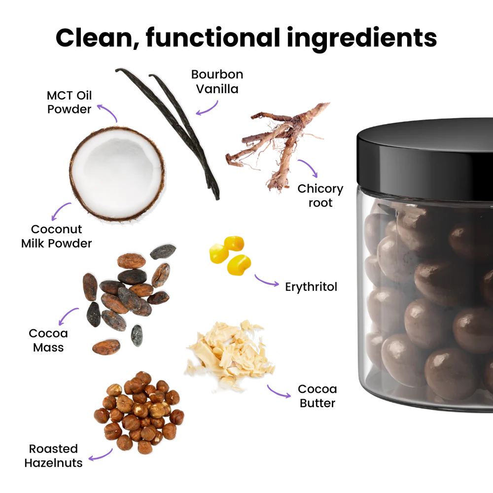 Milk Chocolate Hazelnuts + MCT 120g