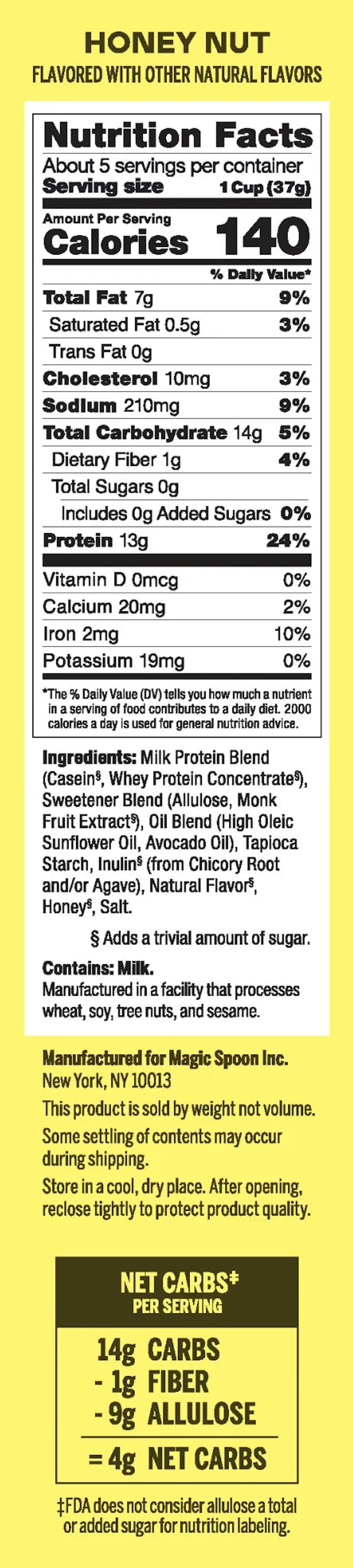 Honey Nut Protein Cereal 198g