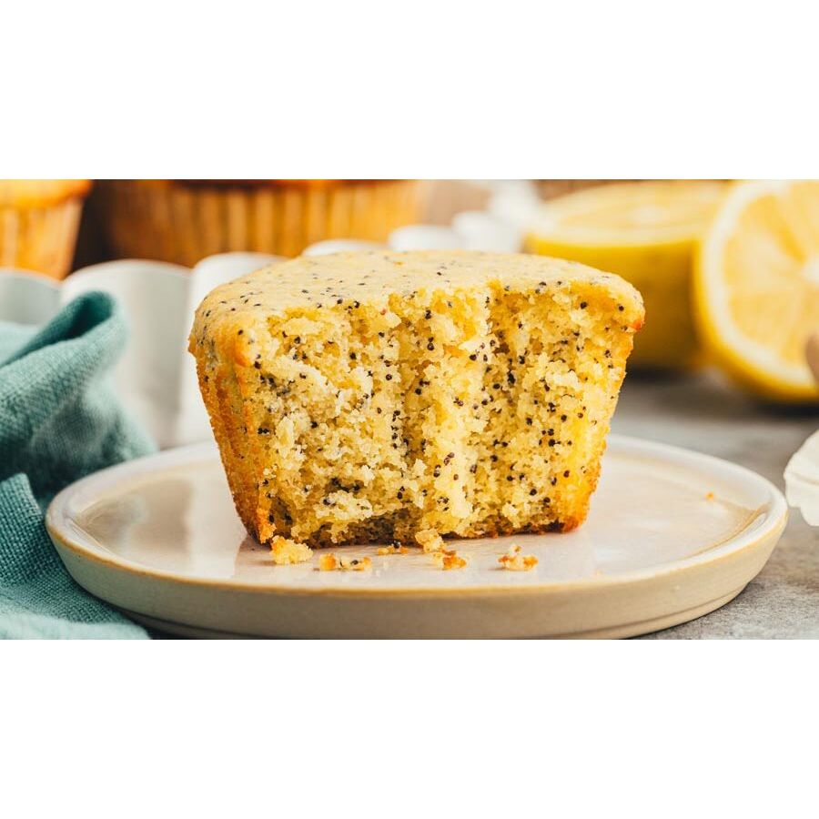 Keto Low Carb Lemon & Poppy Seed Muffin - 1 x 80g