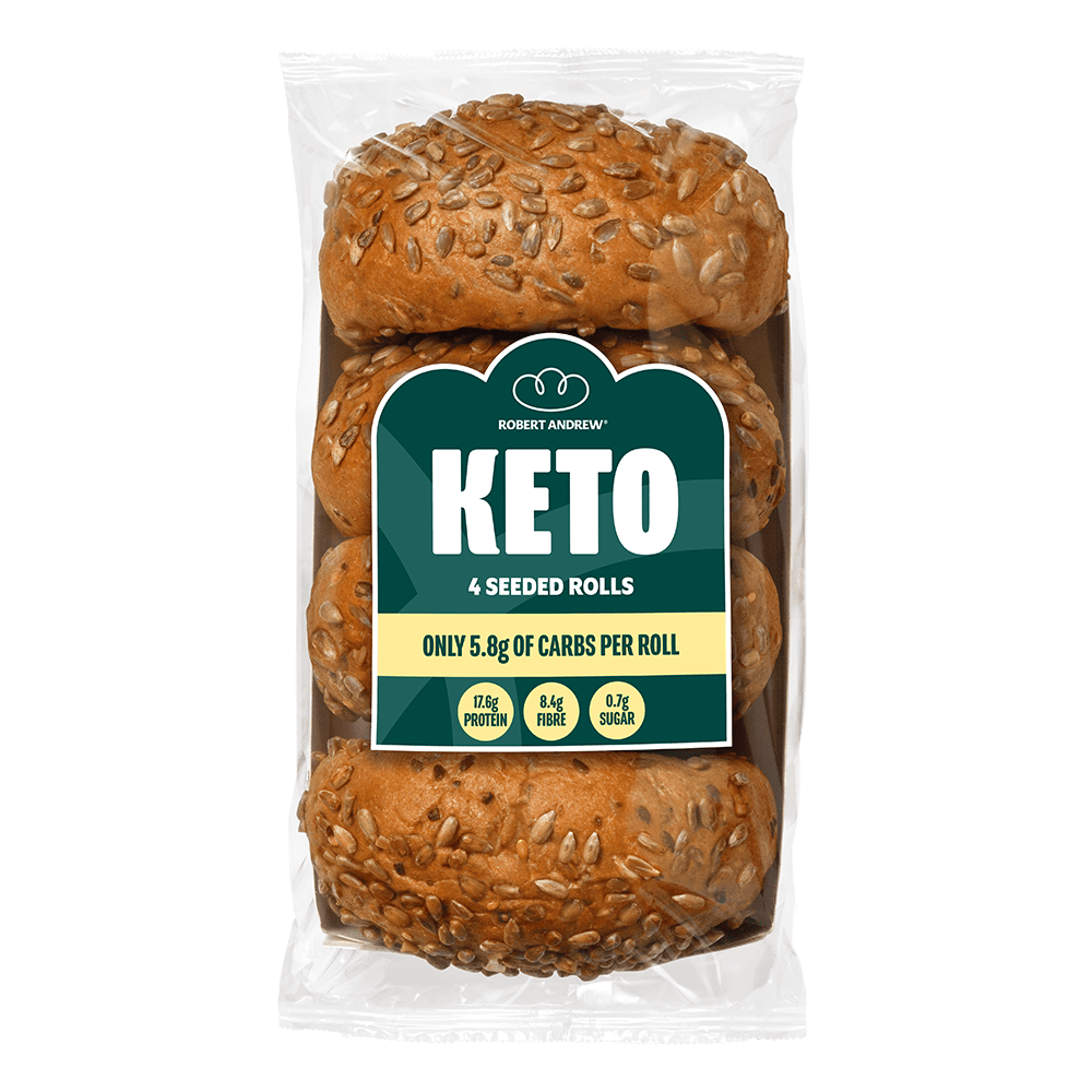 Robert Andrew Keto Seeded Rolls - 4 x 65g