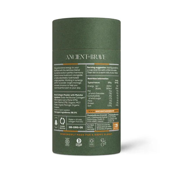 Ancient + Brave Matcha + Collagen Tub 150g