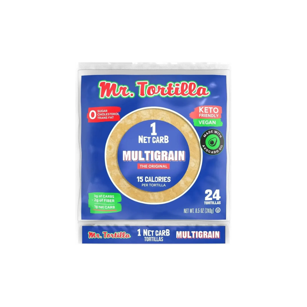 Mr Tortilla 1 Net Carb Tortilla Wraps - 24 pack