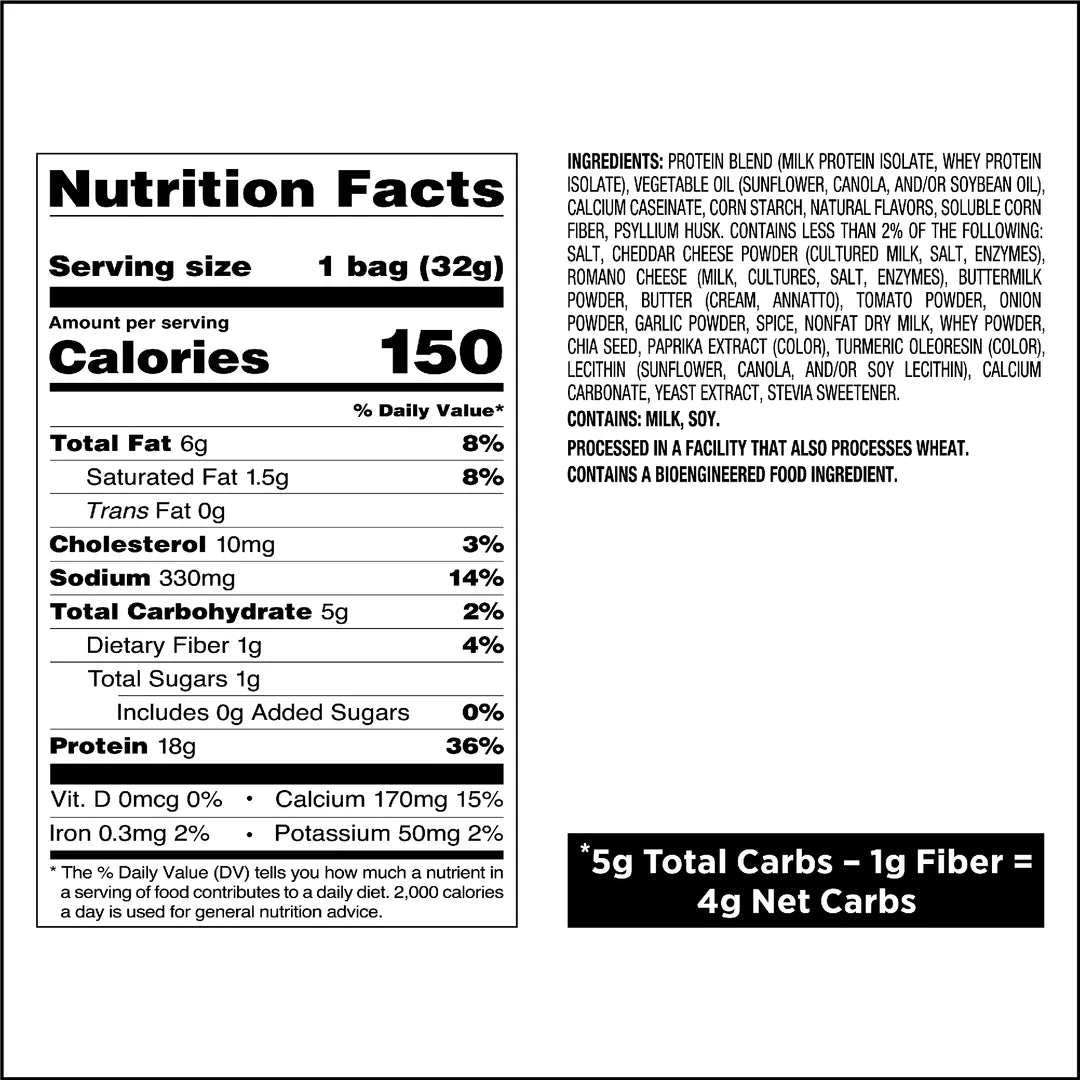 Quest Tortilla Style Protein Chips – Nacho Cheese, 8 Bags, High Protein Snack