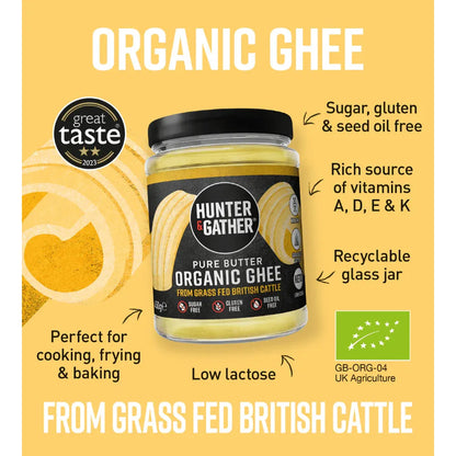 Hunter & Gather Grass Fed Organic Ghee 450g