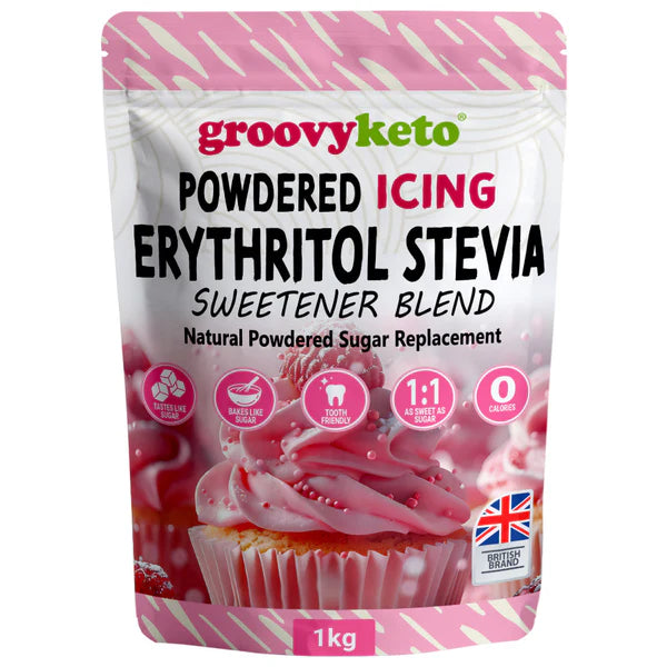 Groovy Keto Powdered Icing Erythritol & Stevia Blend 1kg