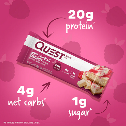 Quest Bar - White Chocolate Raspberry 60g