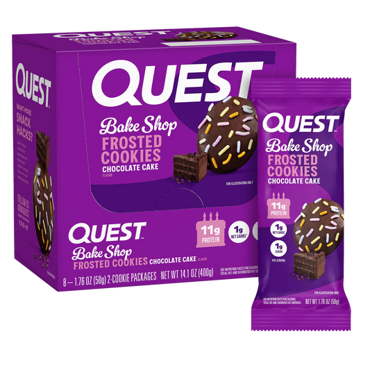 Quest Low Carb Frosted Cookie Twin Pack - Chocolate Cake 50g