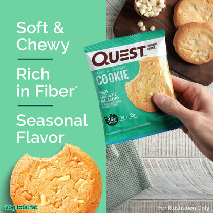 Quest Low Carb Cookie - White Chocolate Macadamia 58g