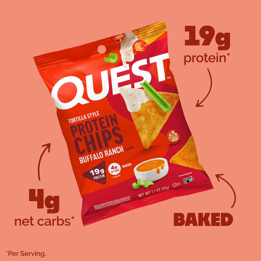 Quest Low Carb Tortilla Chips - Buffalo Ranch 32g