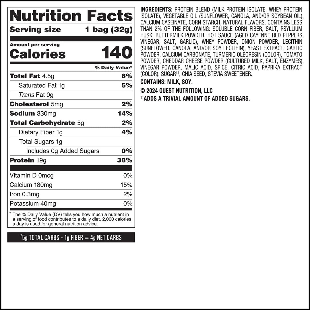 Quest Low Carb Tortilla Chips - Buffalo Ranch 32g