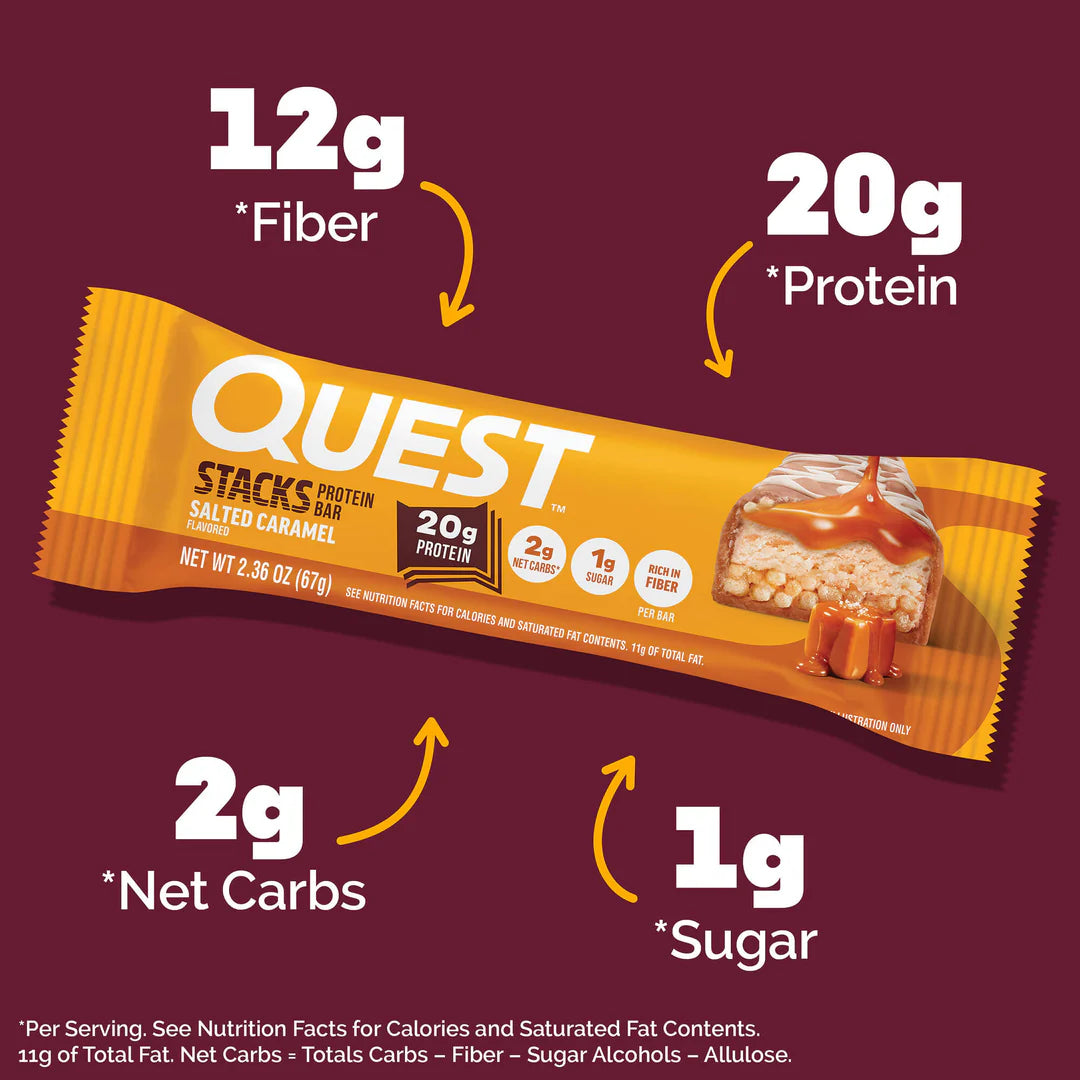 Stacks Bar - Salted Caramel 67g