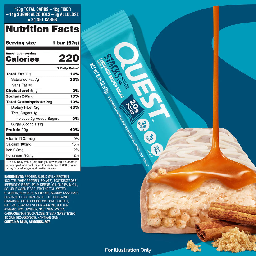 Stacks Bar - Cinnamon Brown Sugar 67g
