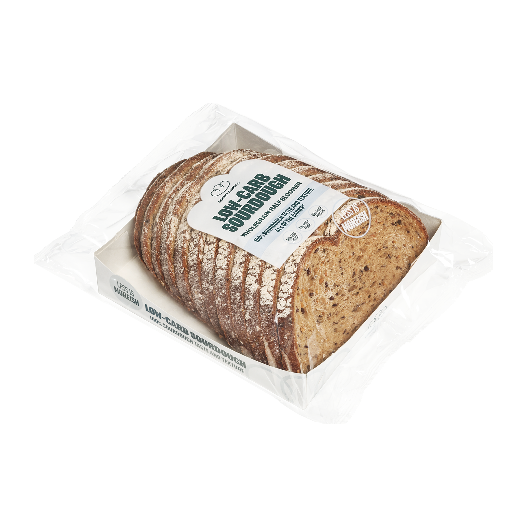 Low Carb Sourdough Wholegrain Half Bloomer 400g