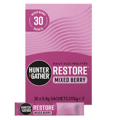 Hunter & Gather Restore Electrolytes - Mixed Berry 30 pack