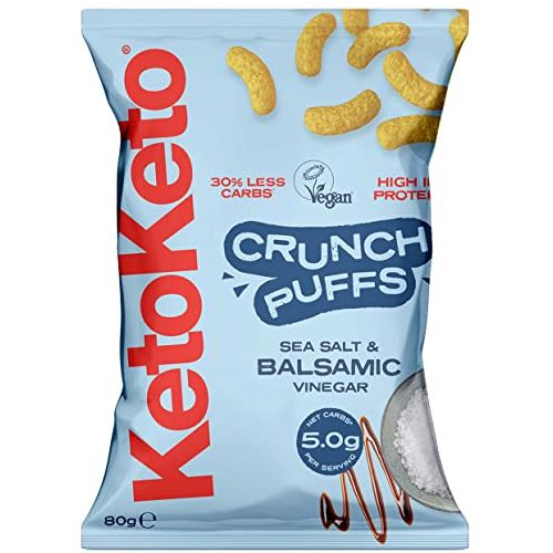 KetoKeto Low Carb Crunch Puffs - Salt & Vinegar 80g