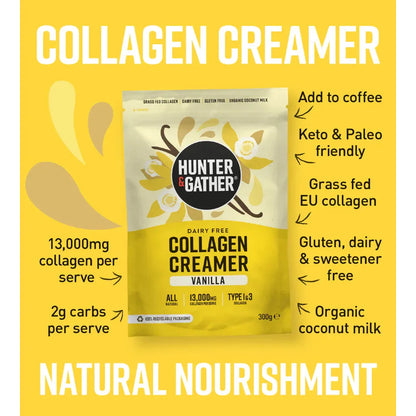 Hunter & Gather Vanilla Collagen Creamer 300g