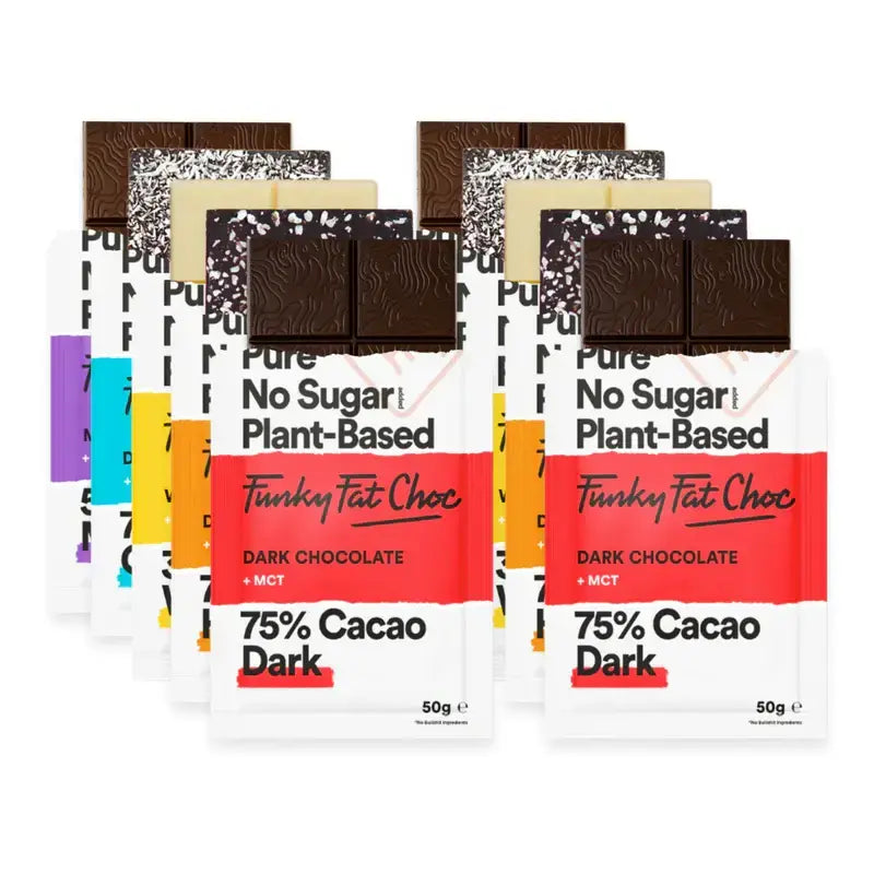 Keto Chocolate with MCT - Variety Sampler 10 Pack